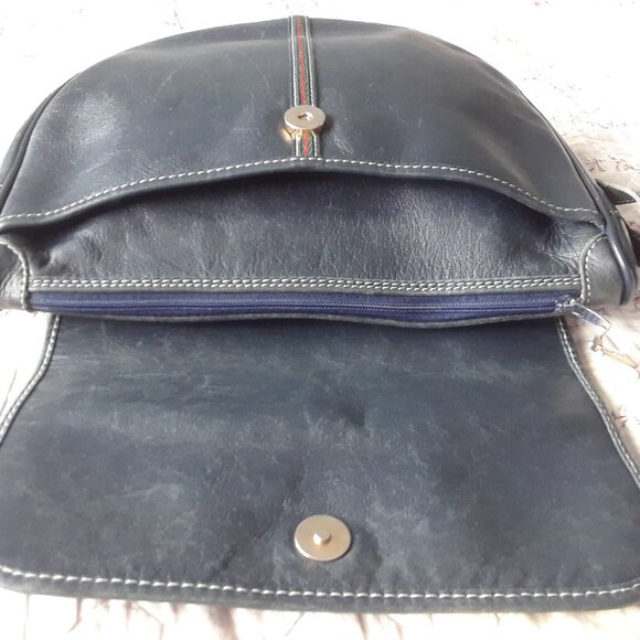 Vintage 80s JACQUES ESTEREL Leather Crossbody Bag - Picture 7 of 16